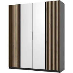 DREHTÜRENSCHRANK Kaya 200/62/239 4-Türig mit zwei Spiegel