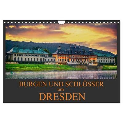 Burgen und Schlösser um Dresden (Wandkalender 2026 DIN A4 quer), CALVENDO Monatskalender