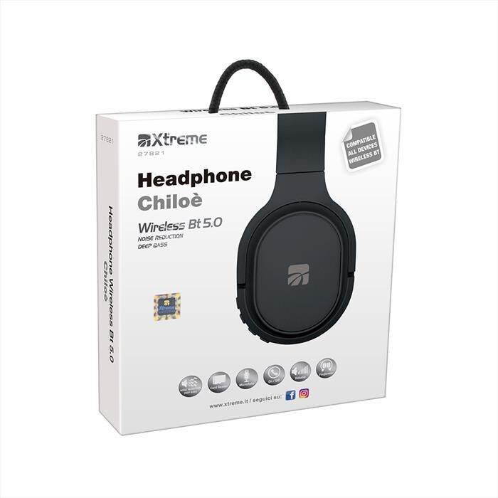 Xtreme Headphone Chiloe' Wireless Bt 5.0-nero