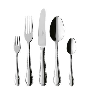 Besteck-Set VILLEROY & BOCH "Tafelbesteck Mademoiselle 180er Set silber", silber, 180, Essbesteck-Sets, rostfrei, spülmaschinengeeignet