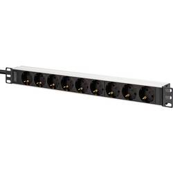Digitus DN-95440 19 Zoll 19 Zoll Netzwerkschrank 1 HE Schutzkontaktsteckdose inkl. 2 Metallhalterungen Silber, Schwarz