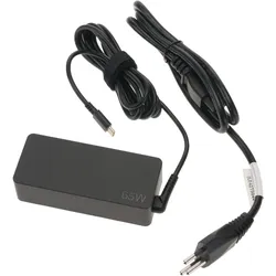 Lenovo USB Typ-C Standardnetzteil (65 W), Notebook Netzteil, Schwarz