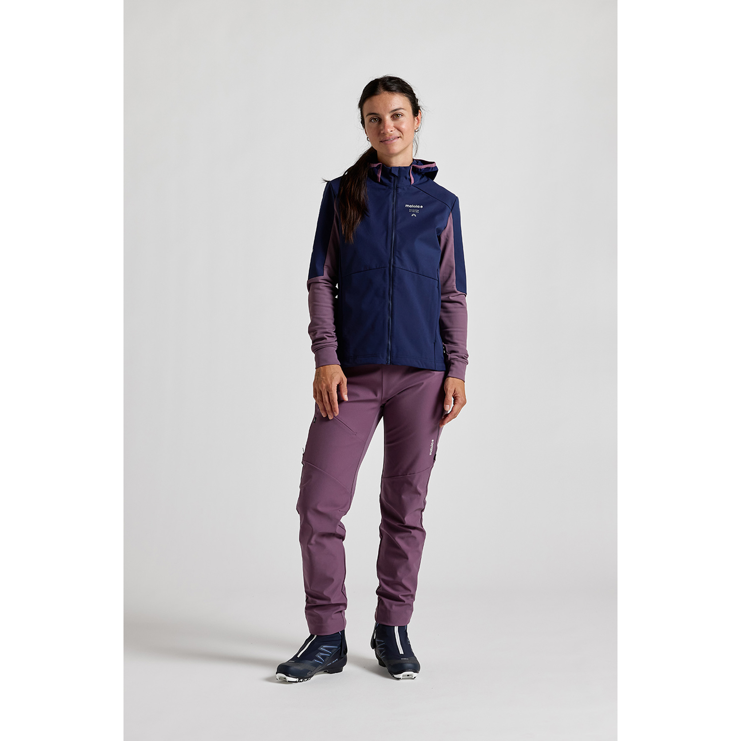 Maloja NeshaM. Damen Softshelljacke blau Größe L Langlauf Klassik | Langlauf Skating Atmungsaktiv Wasserabweisend
