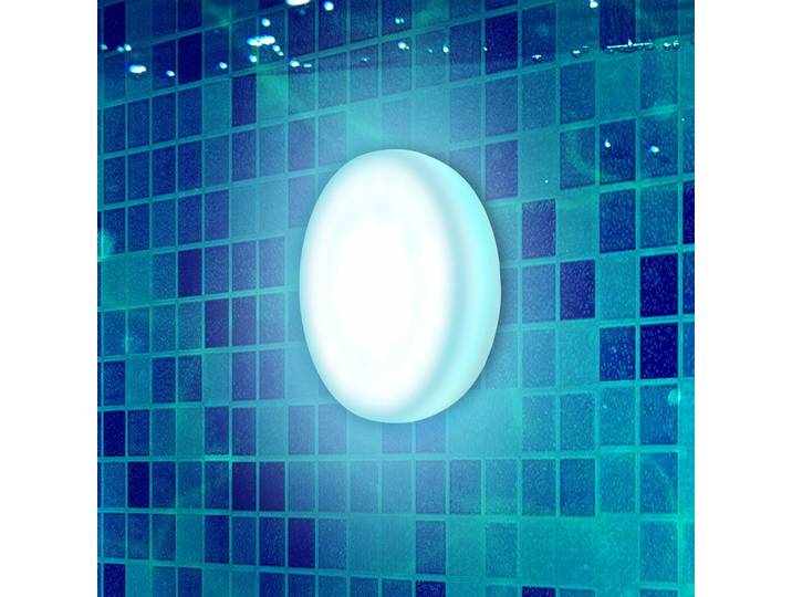 Newgarden Papaya LED-Akku-Poolleuchte IP68 RGBW Papaya, dimmbar, weiß / opal, Kunststoff, Modern