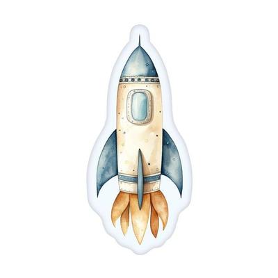 Klaus Hering 5485234093 - babybest® Konturenkissen, Rakete Konturenkissen, 36x16,5cm