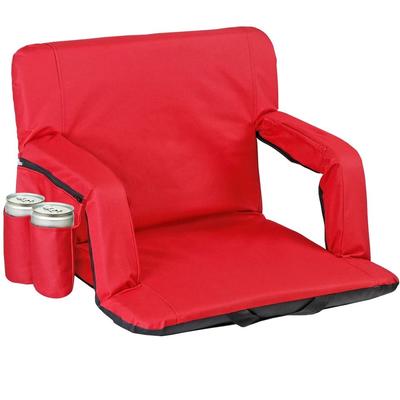 Folding Stadium Seat For Bleachers With Adjustable Back, Red Stadium Chair, Comfortable And Durable Folding Stadium Seat For Bleachers With Adjustable Back, Red Stadium Chair, Comfortable And Durable