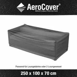 AEROCOVER  AeroCover Atmungsaktive Schutzhülle für Loungebänke 250x100xH70 cm
