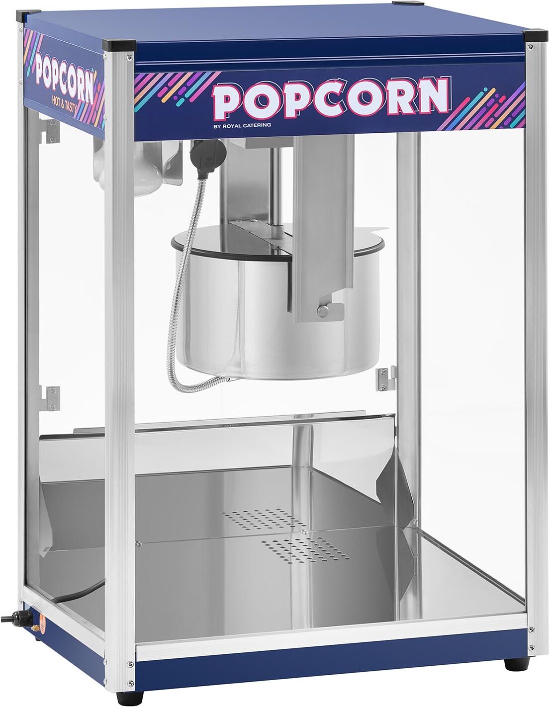 Popcorn Machine - 8 kg/h - 2350 W - blue - Royal Catering RCPR-2300