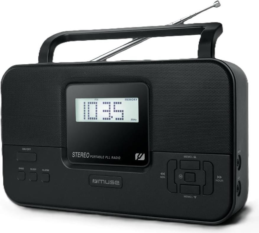 Muse Stereo Draadloze Radio M-087 MB PLL met AUX-ingang en FM-radio