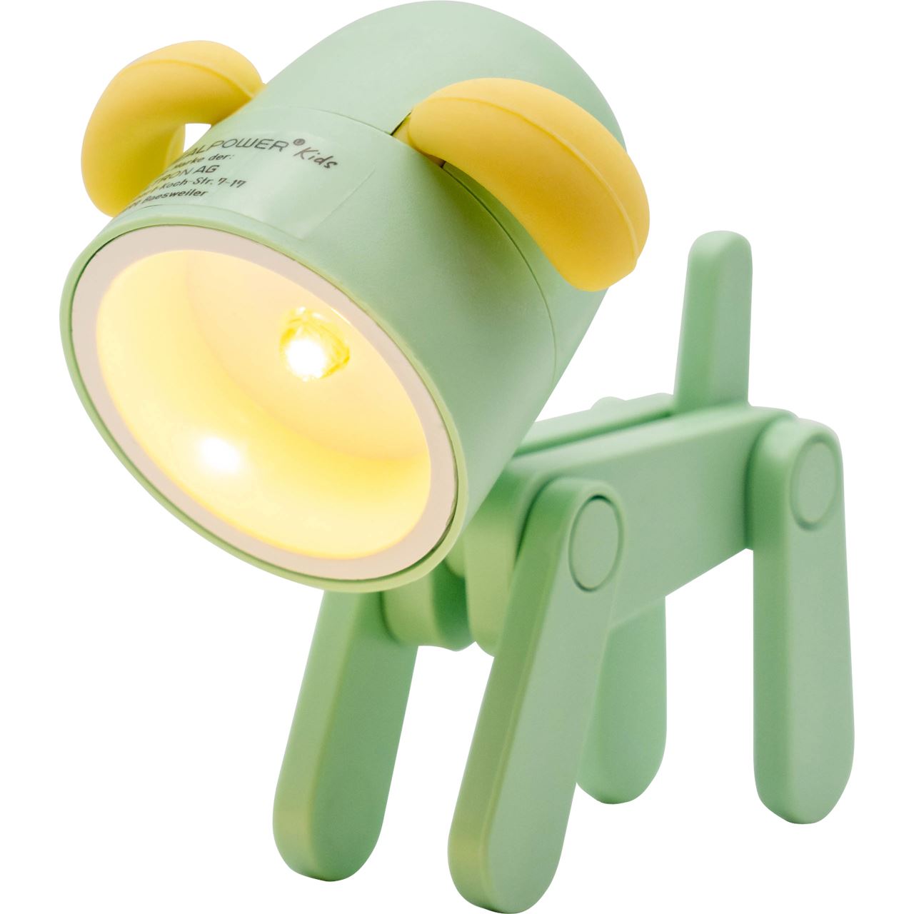 Realpower LED-Tier Taschenlampe Green dog