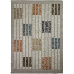 WOLLTEPPICH ALDER, geometrisch, Bunt, 140 x 200 cm