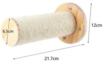 Uplift Picks Wall Mounted Cat Climbing Shelf With Sisal Scratching Post 015
