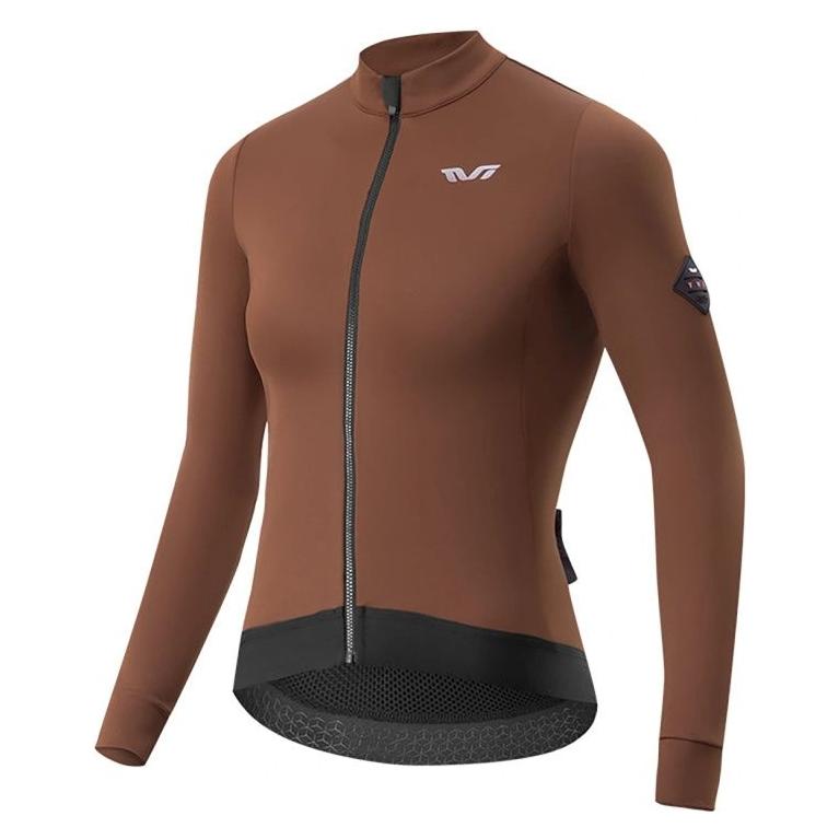 Rockbros YDWT006 TVI Damen-Radtrikot, isoliert, Herbst/Winter, Grösse L, Braun (L) (ROCKBROS)