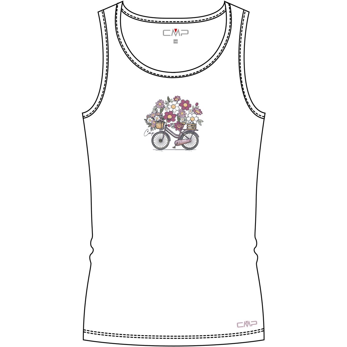 CMP KID G TOP bianco (06XV) 104 38T6375-06XV-104