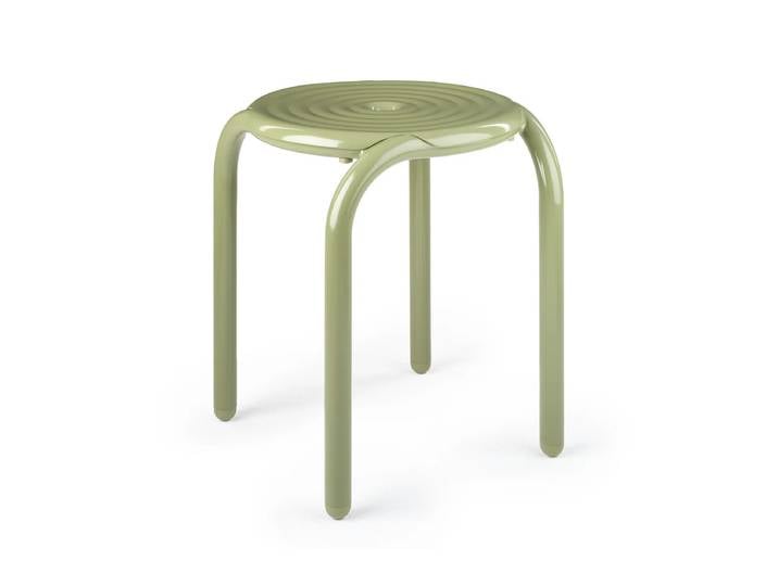 Tom Dixon - Groove Gartenhocker, moosgrün