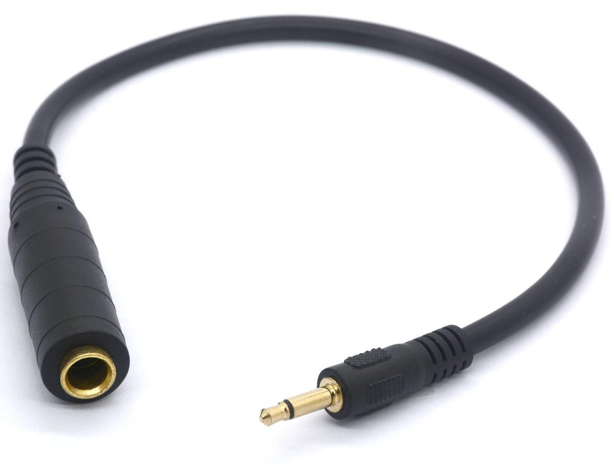 Selius DC 3,5 mm naar 6,35 mm Mono Audio Adapter Converter Kabel