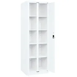CP Wäschespind »Classic Plus zueinander zuschlagende Türen Korpus weiß« Zylindersch weiß, 60x185x50 cm