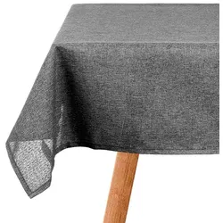 San Ignacio KINVARA - Polyester-Tischdecke, 140 x 180 cm, Dunkelgrau