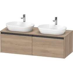 Duravit Ketho2 Konsolen-Waschtischunterbau wandhängend 1400x550x459 Az 2 Ei K24888B55550000