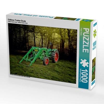 CALVENDO Puzzle Oldtimer Traktor Deutz | 1000 Teile Lege-Größe 64x48cm Foto-Puzzle für glückliche Stunden