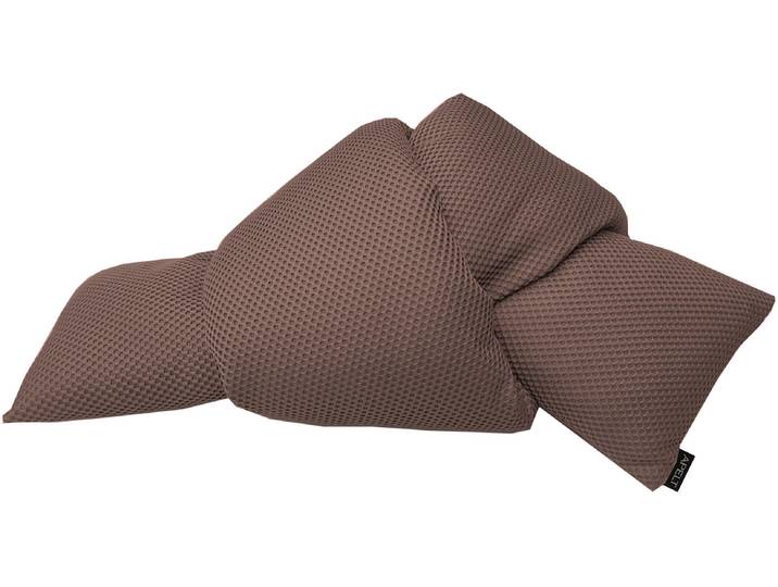 Dekokissen APELT Miles , braun (mocca, unifarben), B:31cm H:5cm L:53cm, Polyester, Dekokissen_Sitzkissen_Kissenhüllen, Dekokissen