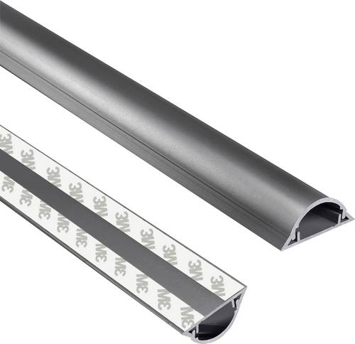 TRU Components Kabelbrücke 1568193 PVC Grau Anzahl Kanäle: 1 1000mm Inhalt: 1m