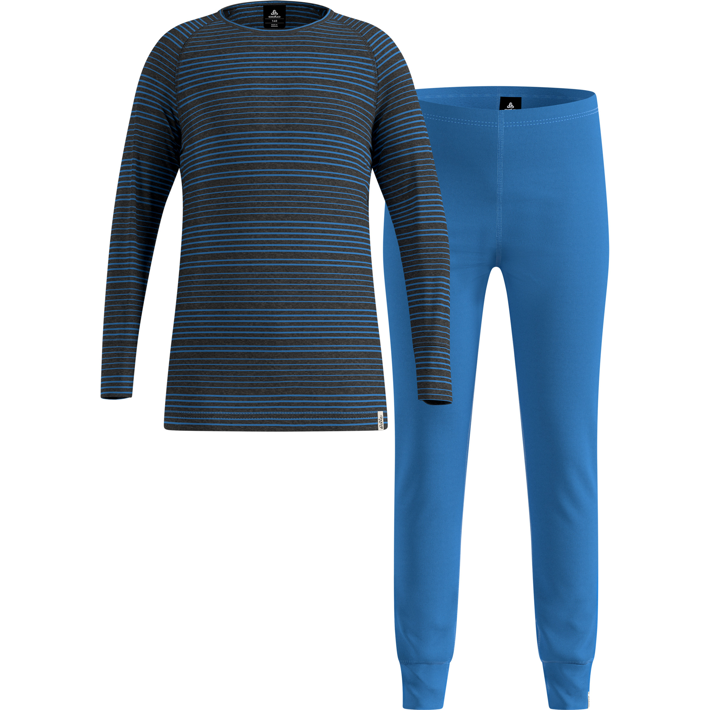 Odlo Active Warm Unterwäsche Set Kinder Unterwäsche Sets blau Größe 128 Elastisch