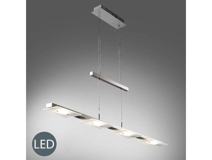 Hängelampe - 18W, 1600lm, LED, höhenverstellbar, warmweiß, matt-nickel
