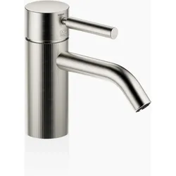 Dornbracht META Waschtisch-Einhandbatterie ohne Ablaufgarnitur, Ausladung 125mm, mit facettierter Struktur, 33530660-06, Farbe: Platin Matt