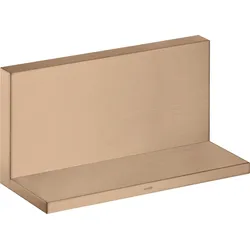 Hansgrohe AXOR ShowerSolutions Ablage Brushed Red Gold, 240 mm x 120 mm, Metallrahmen und -ablage, verdeckte Befestigung