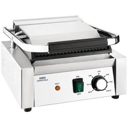 Nisbets Essentials Kontaktgrill gerillte obere Platte