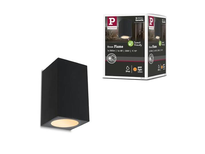 Paulmann LED Außenwandleuchte Flame 2200K 4W Anthrazit