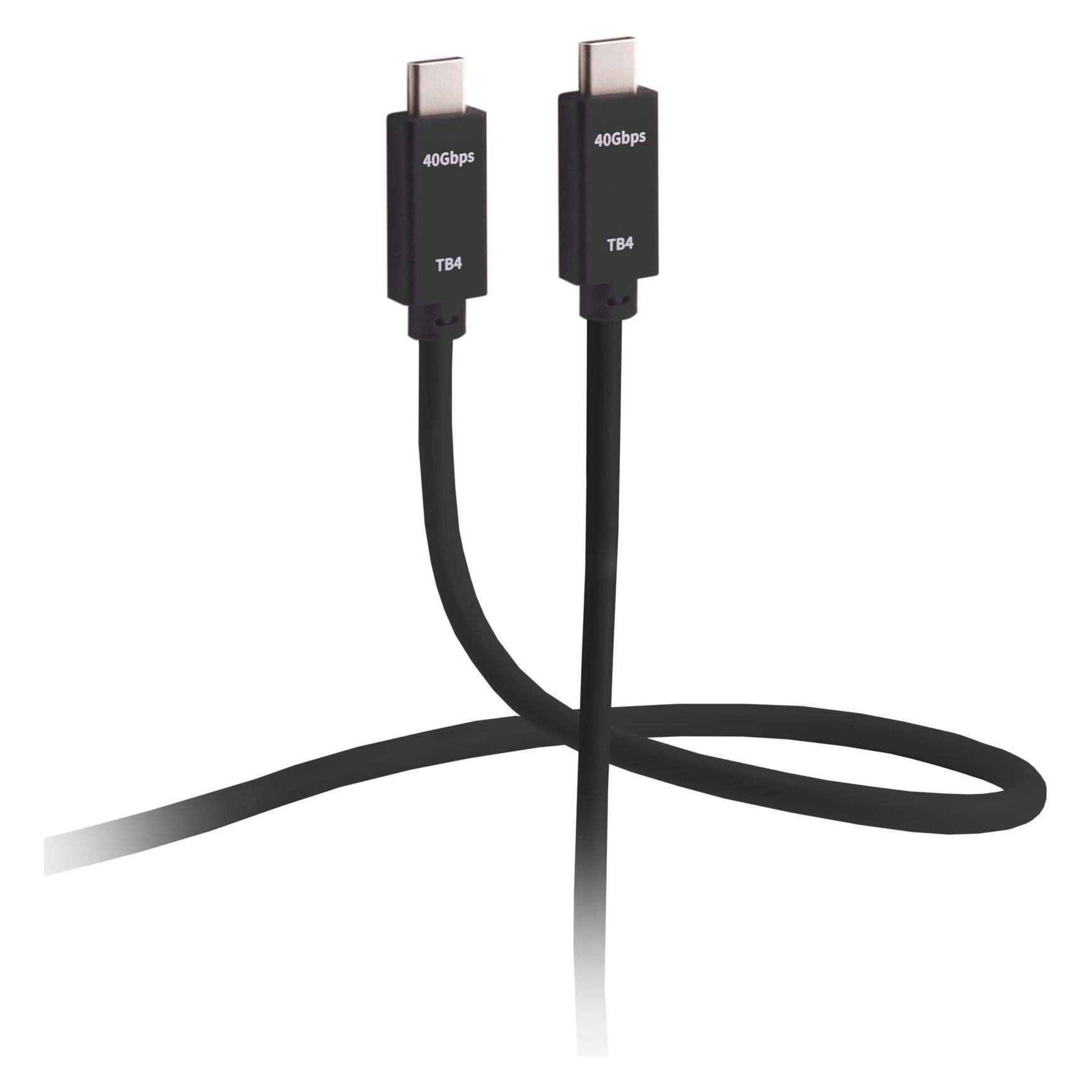 Flexline -USB-C Verbindungskabel, Typ-C Stecker auf Typ-C Stecker, TB4, UltraFlex, 0,50m (0.50 m, USB 4, 100 W) (FL31-77015)