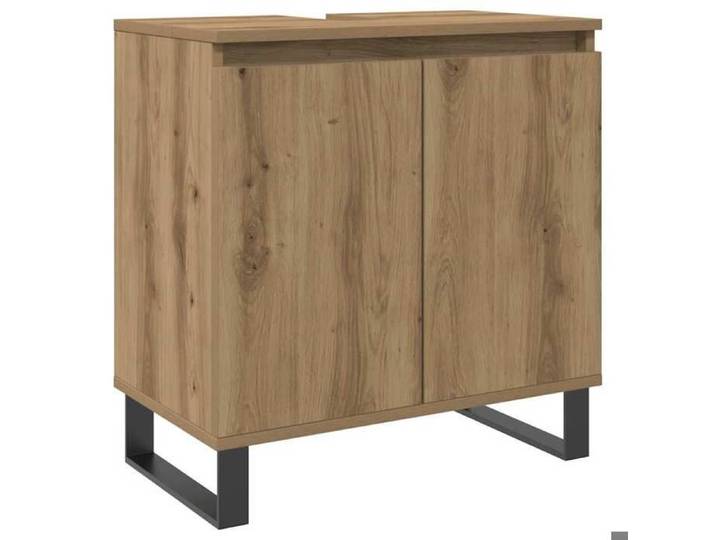 Les Soldes Armoire de salle de bain - 1 PC - Armoire Bas - Pour WC - chêne artisanal 58x33x60cm 937037 LH7455 nio40l