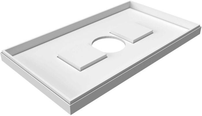 Poresta systems Duschwannenträger 17032744 für 800 x 750 x 25 mm, Höhe 130 mm