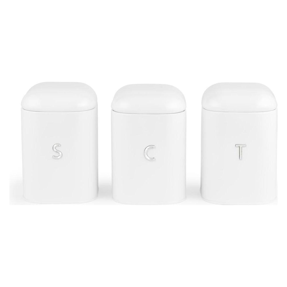 Salter BW14043EU7 Boston 3-Piece Canister Set, White (1.60 l) (BW14043EU7)