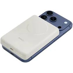 Belkin Boostcharge Slim Magn Powerbank (10000 mAh, 30 W, 38.70 Wh), Powerbank, Beige