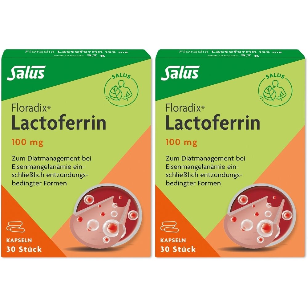 Floradix Lactoferrin 100 mg Kapseln 2x 2x30 St