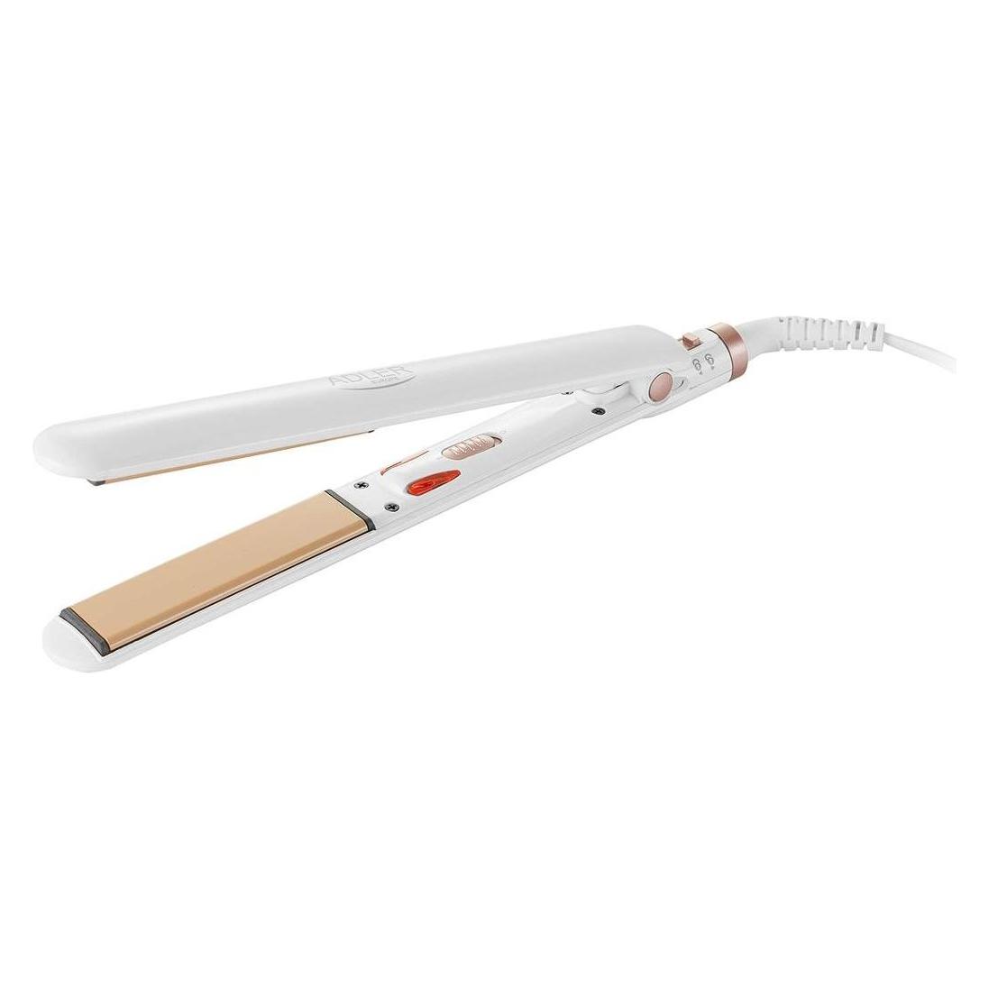 Adler Hair straightener AD 2317 Ceramic heating system, Temperature (max) 200 ° C, 35 W, White (AD 2317)
