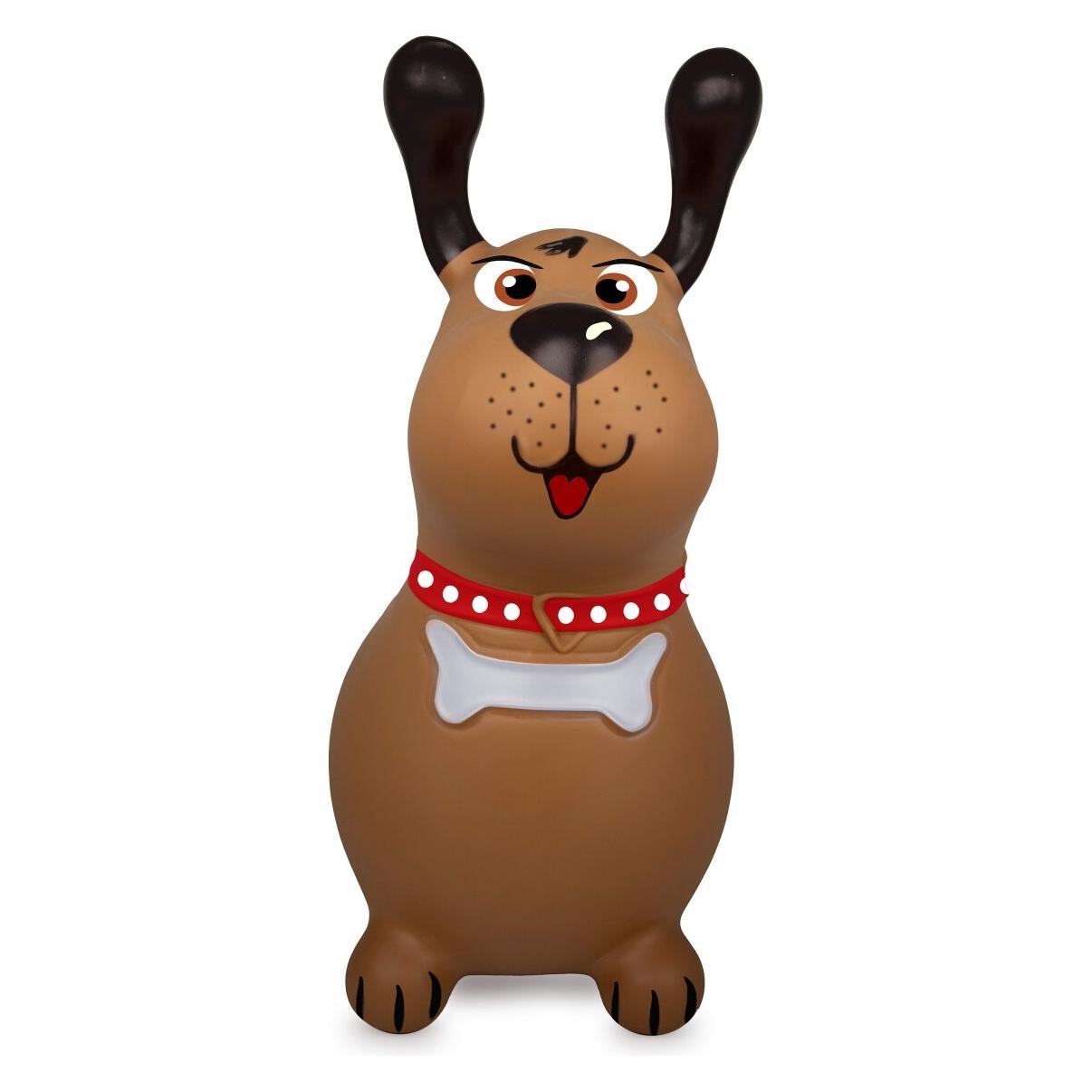 Braun Hüpftier Dog Molly mit Pumpe (466005)