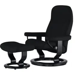 Stressless Relaxsessel mit Hocker  Consul ¦ schwarz ¦ Maße (cm): B: 76 H: 100 T: 71.0
