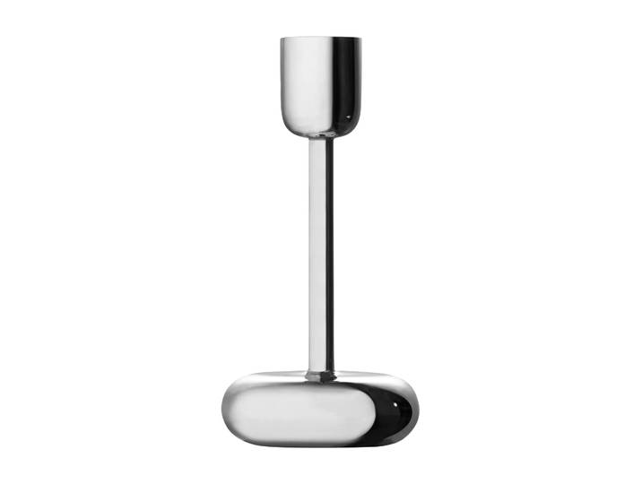 Iittala Bougeoir en acier inoxydable Nappula grand 183 mm