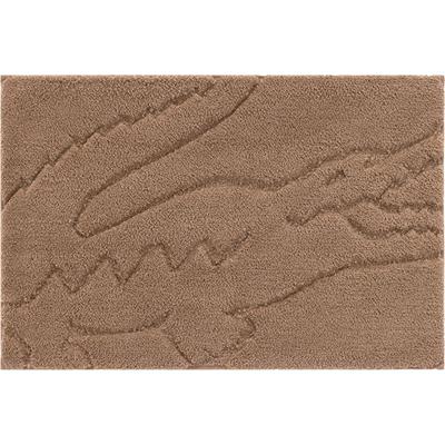Badematte LACOSTE "»LHERITAGE«", braun (sand), H:20mm, Polyester, Badematten, Badematte, hochwertige Badematte in Größe 50x80 cm