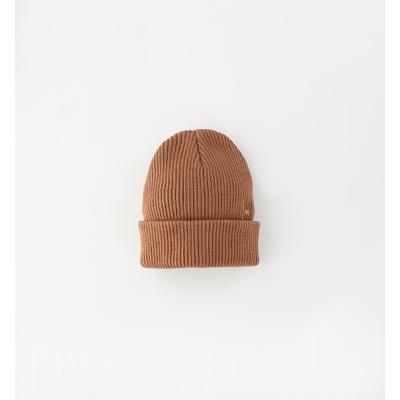 Outdoorhut MINIBANDA "BABY BOY ACCESSORIES", Jungen, Gr. 51, braun (mocha mousse), Baumwolle, Hüte