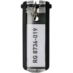 DURABLE Schlüsselanhänger KEY CLIP schwarz - 6 Stück