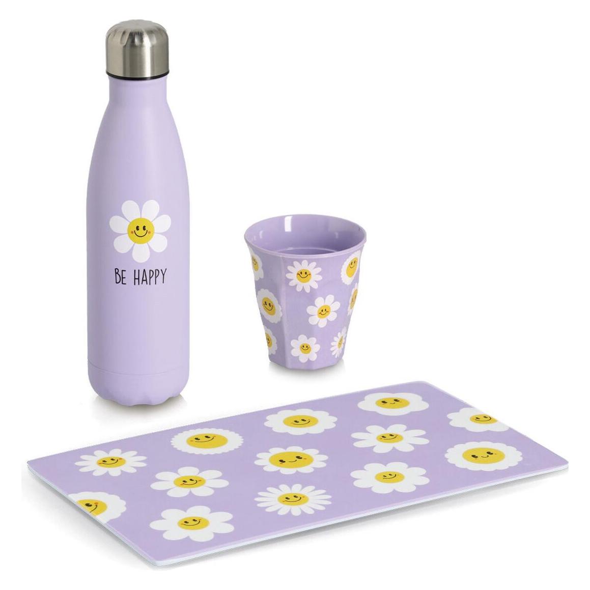 Zeller Present Trinkbecher Happy Flowers 280 ml ø 8.8x9.2 cm (26487-146210.0400)