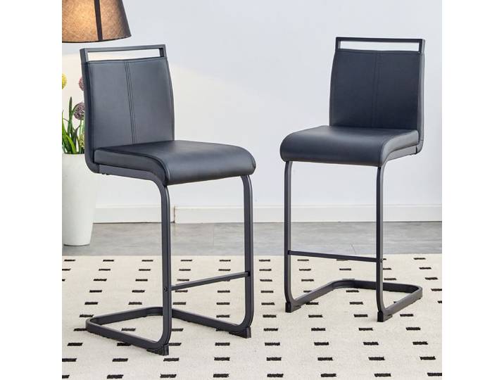 Tabouret de bar Avec instructions de montage et accessoires fournis Cuisines etc Hauteur totale: 96.5 cm Pour cuisine Noir