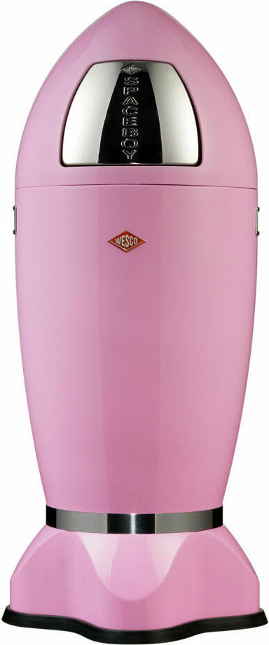 Wesco Mülleimer Spaceboy, Abfallsammler, Abfalleimer, Stahlblech, Rosa / Pink, 35 L, 138631-26