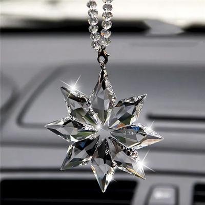 Inspire Essentials Crystal Snowflake Sun Catcher Car Hanging Ornament a