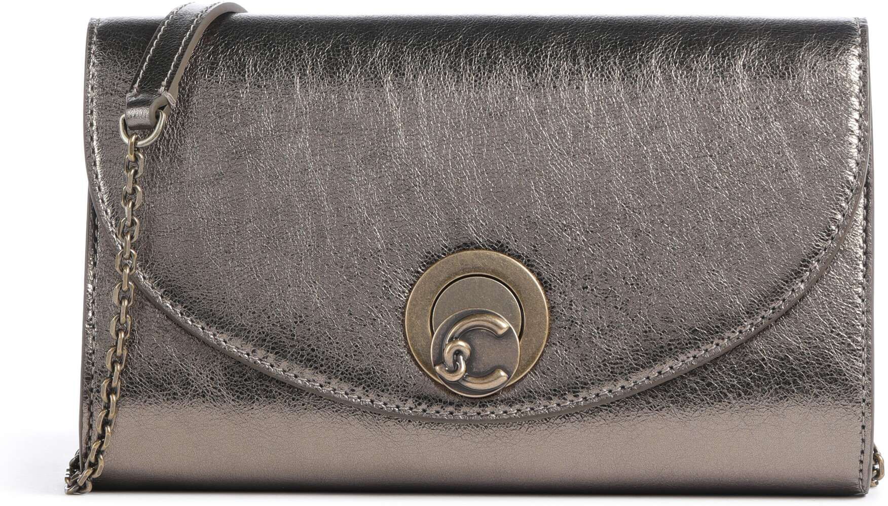 Coccinelle Nikla Smooth Umhängetasche aus Leder, gold